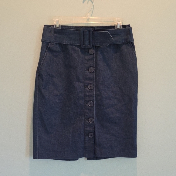 Pierre Cardin Dark Blue Pencil Skirt - Picture 1 of 10